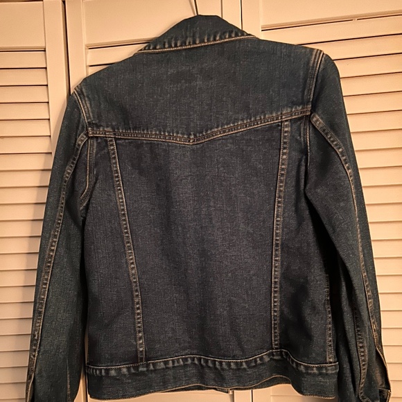 Eddie Bauer Dark Wash Blue Jean Jacket - Picture 2 of 6